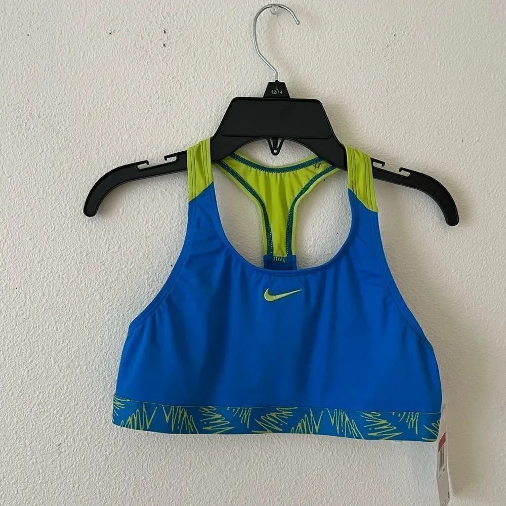 Nike Script Logo Big Kids' (Girls') Crossback Sport Top size L